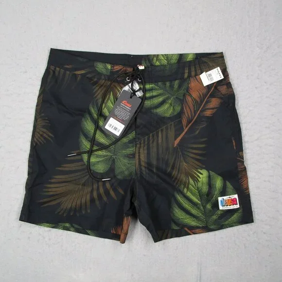 Quiksilver Men's Tropical Black Board Shorts - Picture 1 of 9